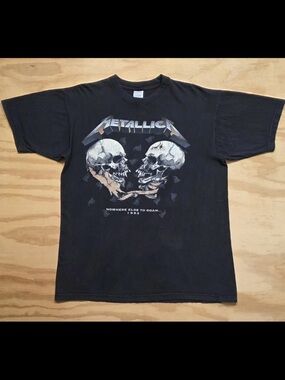 Vintage 1993 METALLICA  T-shirt Nowhere Else To Roam Europe Tour XL